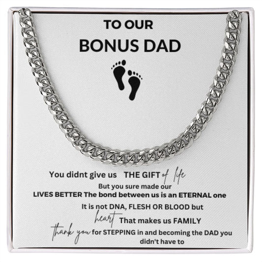 Bonus DAD cuban link chain Necklace