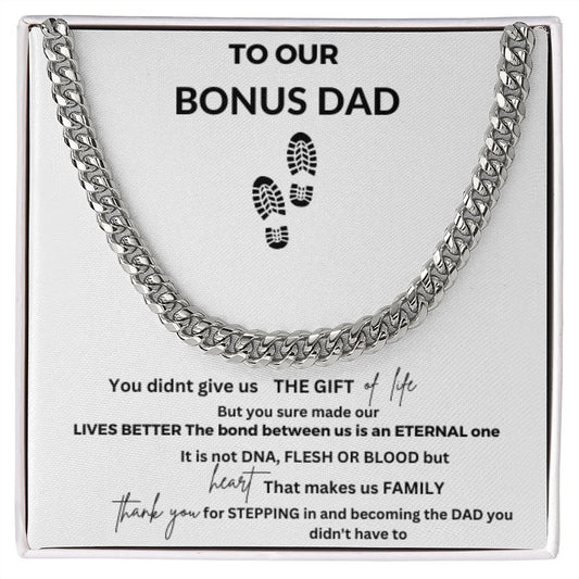 Bonus DAD CUBAN LINK CHAIN,GIFT,Fathers Day,Christmas, Birthday