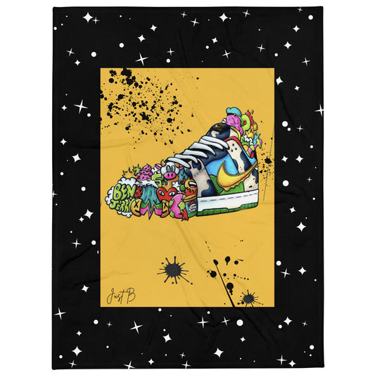 Art Shoe Throw Blanket