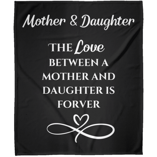 Mother Daughter  Fleece Blanket 50x60